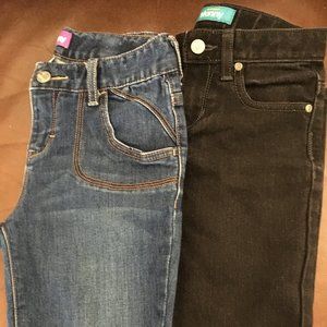 Old Navy Girls Skinny Soft Jeans Sz 10 (2 Pairs)